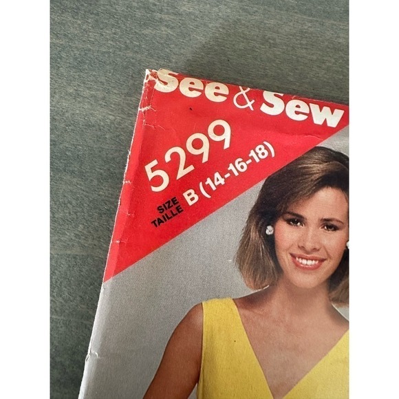 See and Sew Vintage Uncut Misses Dress Size 14/16/18 Pattern No 5299 - Picture 2 of 7